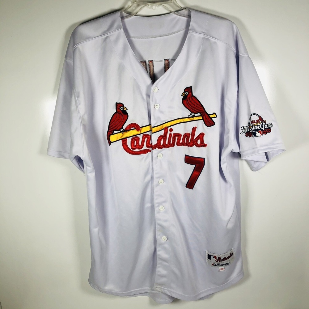Throwback Majestic 2009 All-Star Game St. Louis Cardinals Holliday Jersey Sz‎ 52
